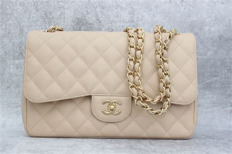 chanel beige jumbo flap bag price